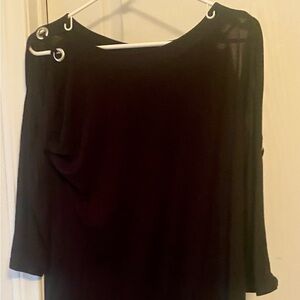 Cable & Gauge Black,  long sleeve, SP top